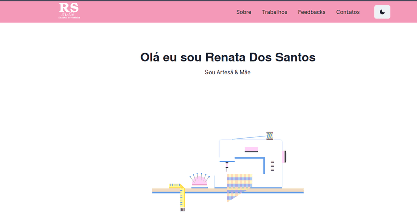 Imagem de uma landing page